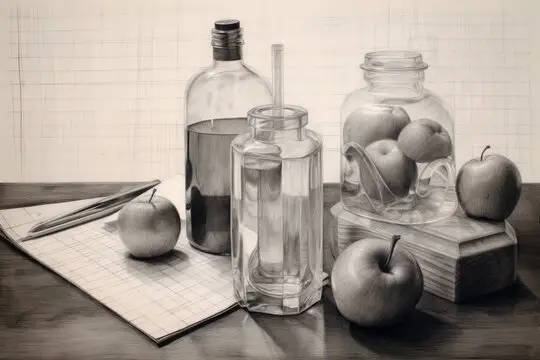 Still life drawing