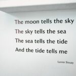 Composing Poetic Lines and Texts: Serene wall art featuring an inspirational quote by Lemn Sissay about the elements.